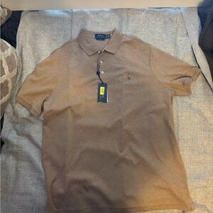 Ralph Lauren Brown Polo Shirt Classic Design